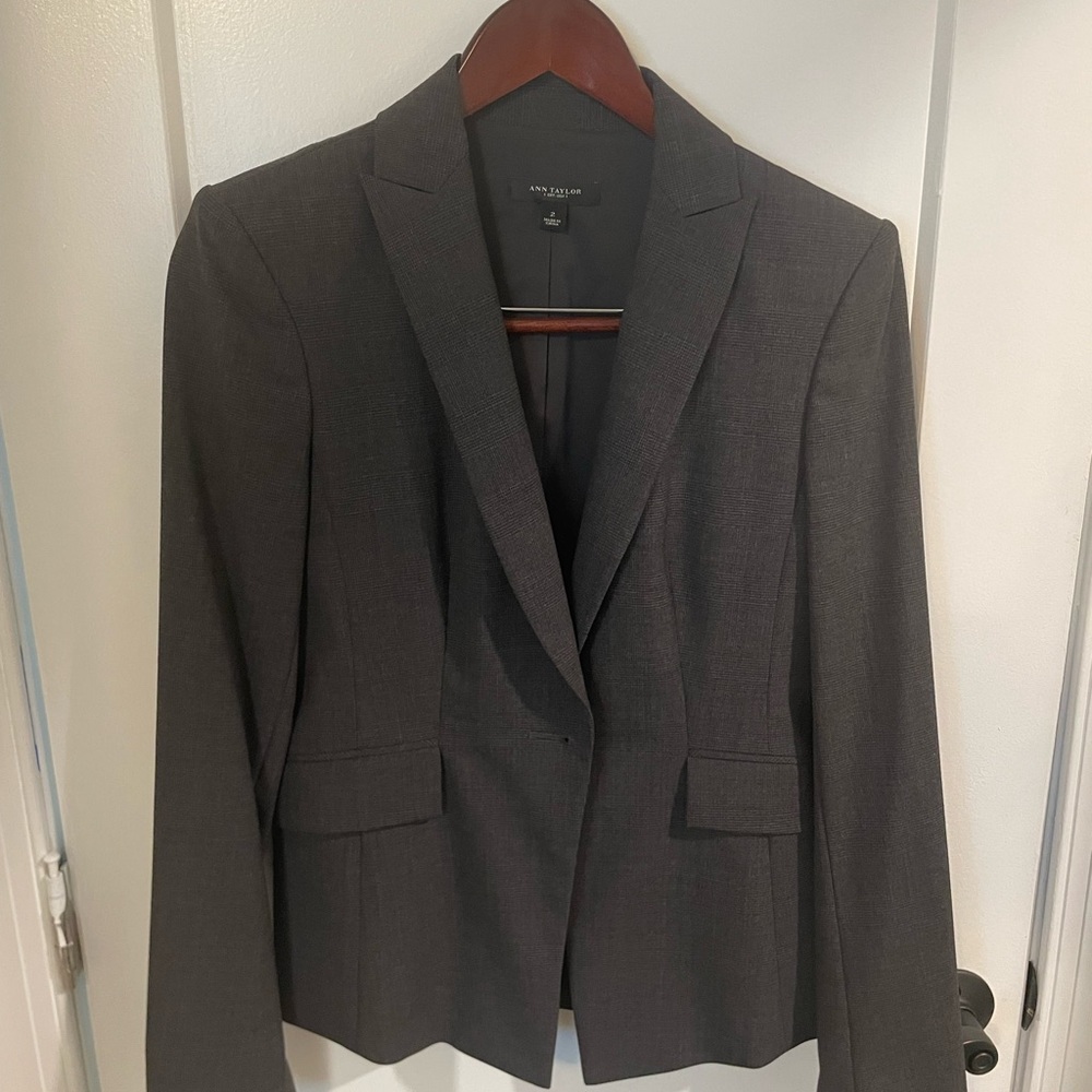 Ann Taylor Charcoal Blazer